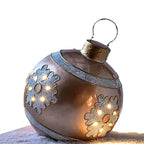 Inflatable Christmas decorative balls | PVC outdoor balls | Weatherproof & reusable | Various designs