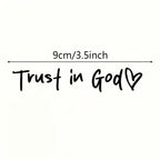 Faith Car Sticker | Waterproof Vinyl | Inspirational Christian Quote Decal