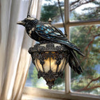 Crow Pendant | Hand-Painted Gothic Decor