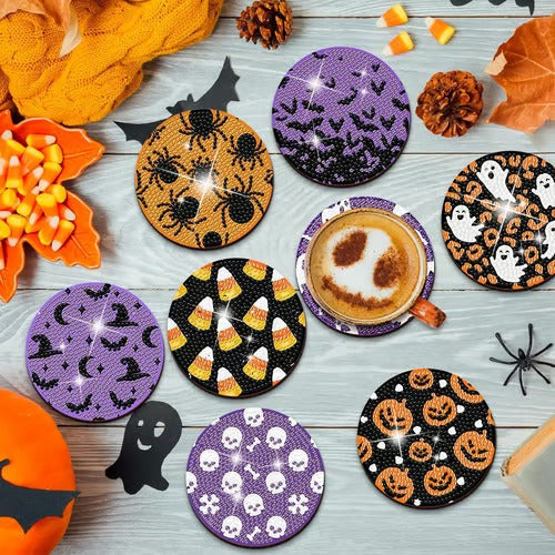 SpukMeister Coaster Set — Let your Halloween party be enchanted with magical fascination and guests amazed!