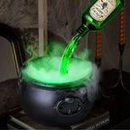 Cauldron decoration – with floating magic bottle & fog effect