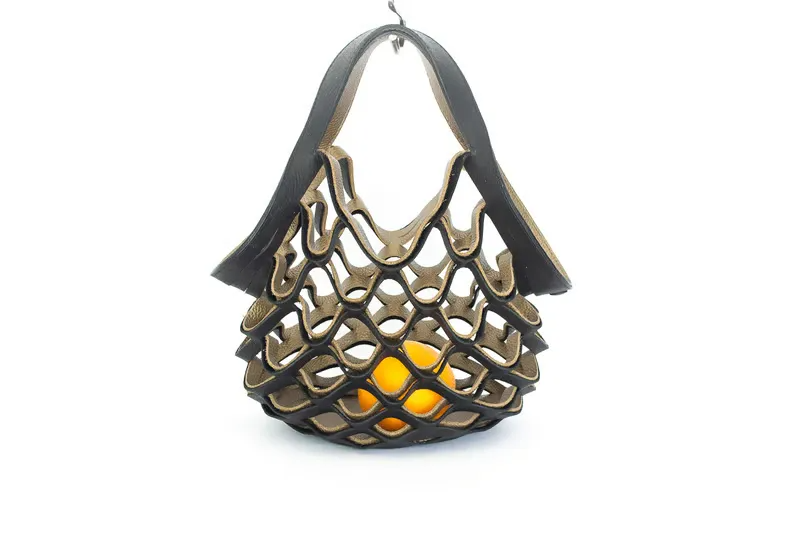 Handmade Leather Foldable Tote Bag – Transformable, Lightweight Bag