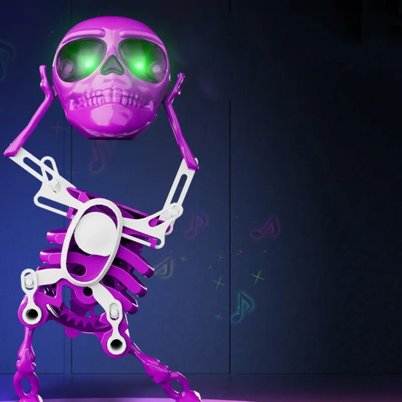 Dancing Skeleton Figure – Glowing Dance Decoration with Playful Shine