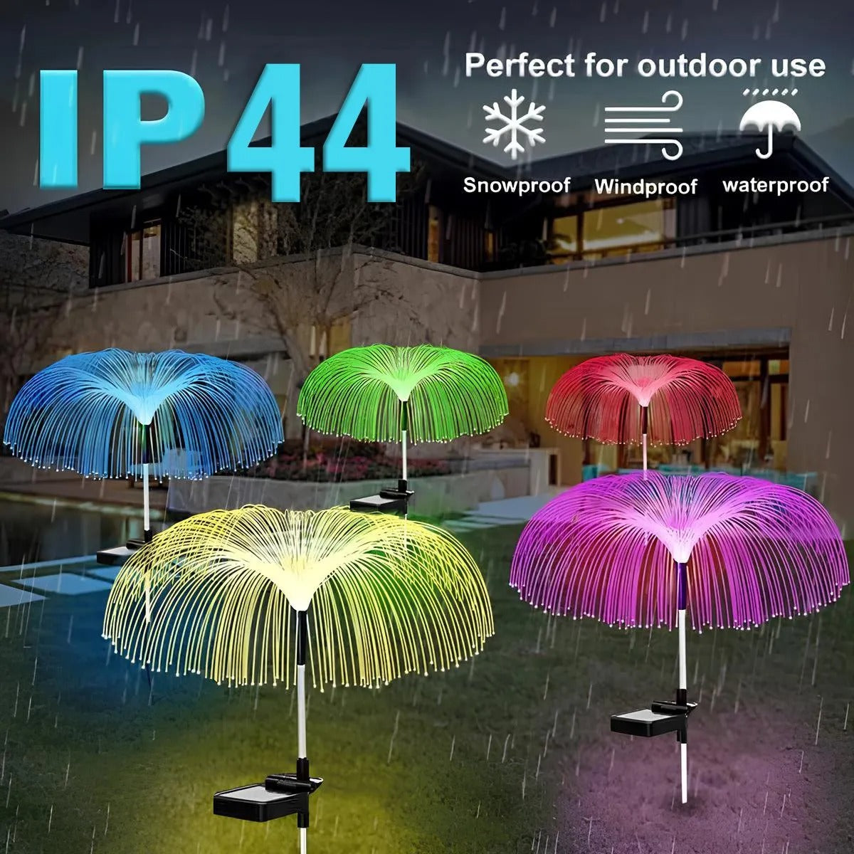 Solar Garden Light Jellyfish – Hypnotic Color Change at Night