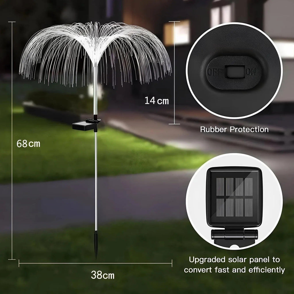 Solar Garden Light Jellyfish – Hypnotic Color Change at Night