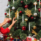 LED Christmas tree candles with crystal ball – Realistic flame effect