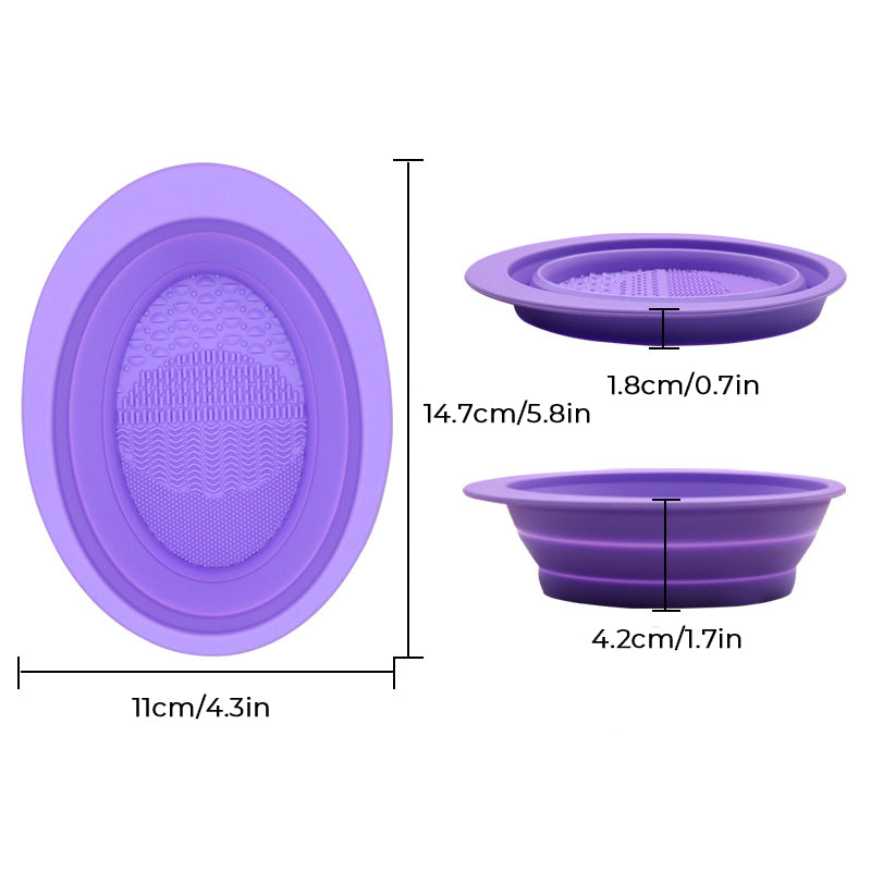 Silicone Makeup Brush Cleaner Bowl