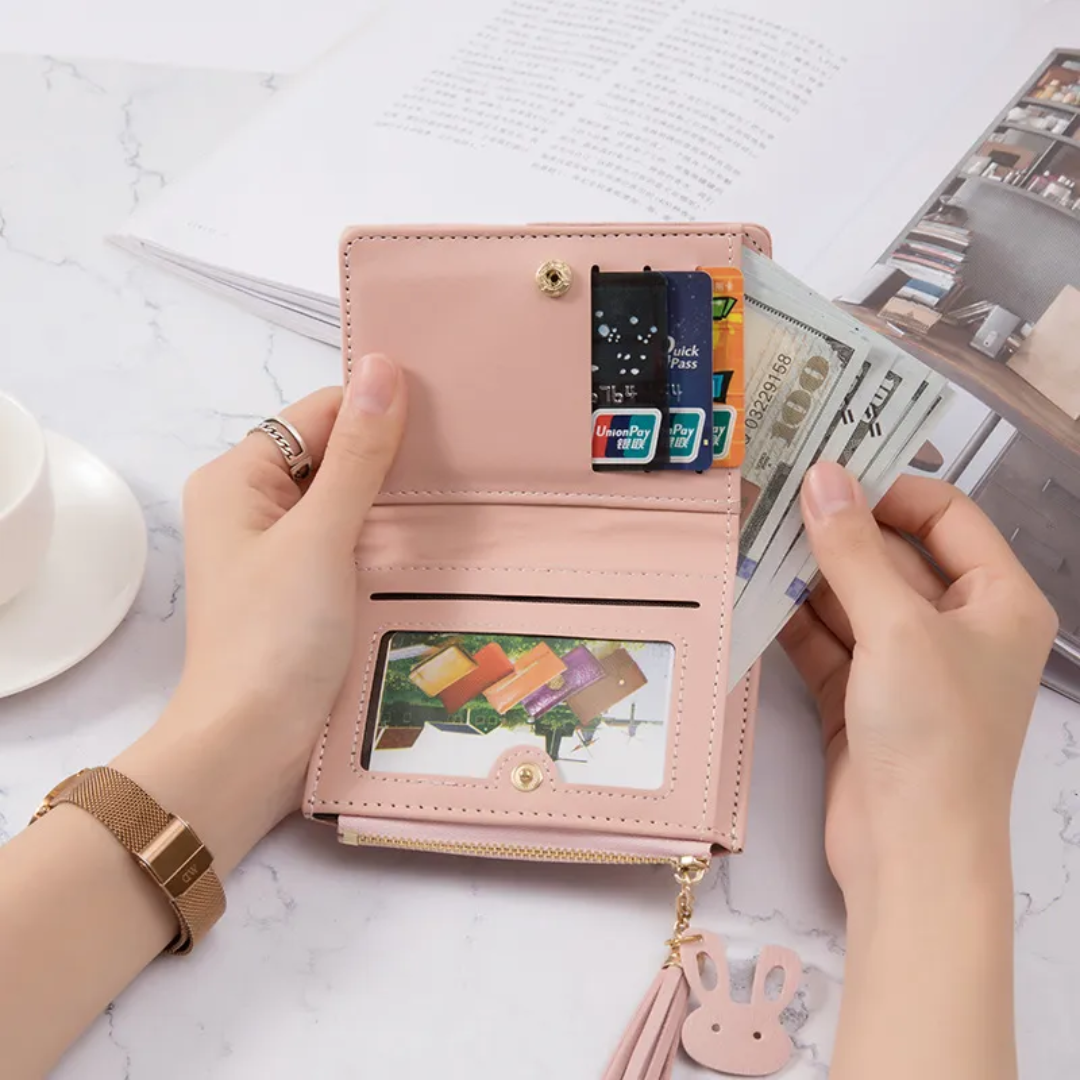 Mini Wallet with Trendy Tassel