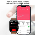 All-in-One Health Monitoring Smartwatch with ECG & Blood Glucose Tracker