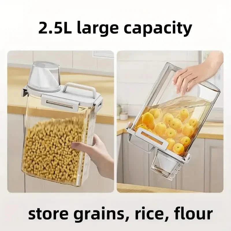 Insect and moisture-proof sealed storage container with lid