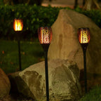 Magical Solar Garden Torch with Flame Effect
