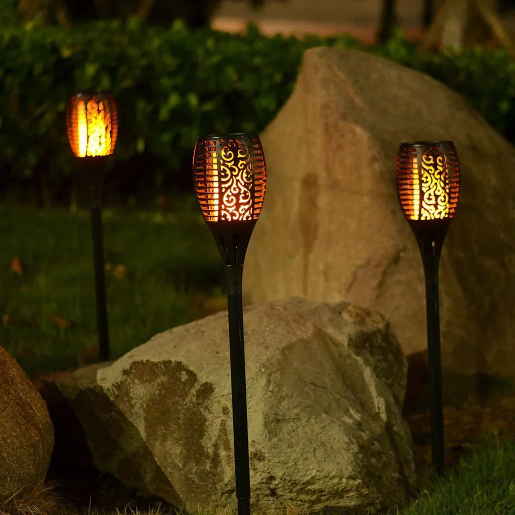 Outdoor Solar Garden Torch Light Flame Effect