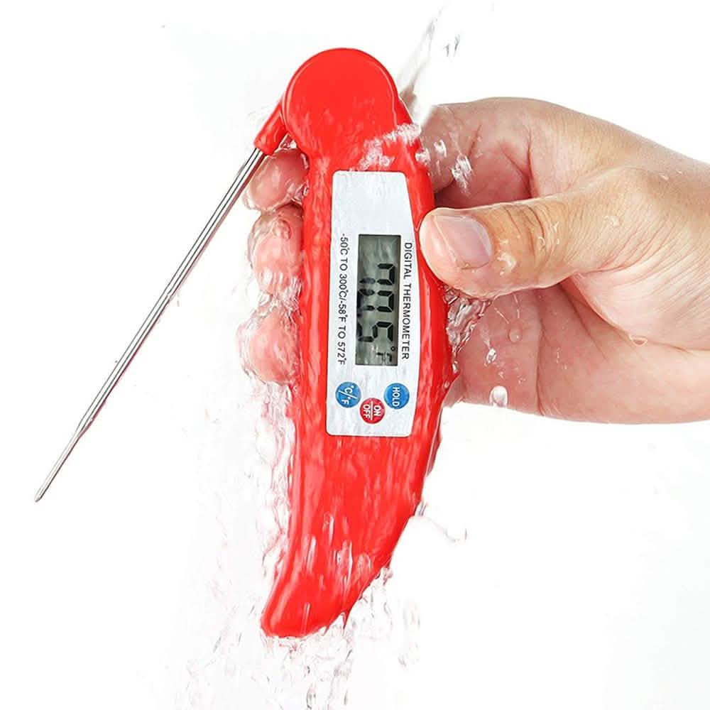 Instant digital meat thermometer probe for grilling and cooking