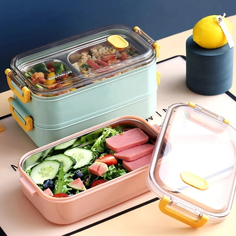 Insulated Bento Lunch Box | Superior Temperature Retention & Multi-Compartment Design for Office, School & On-the-Go Meals