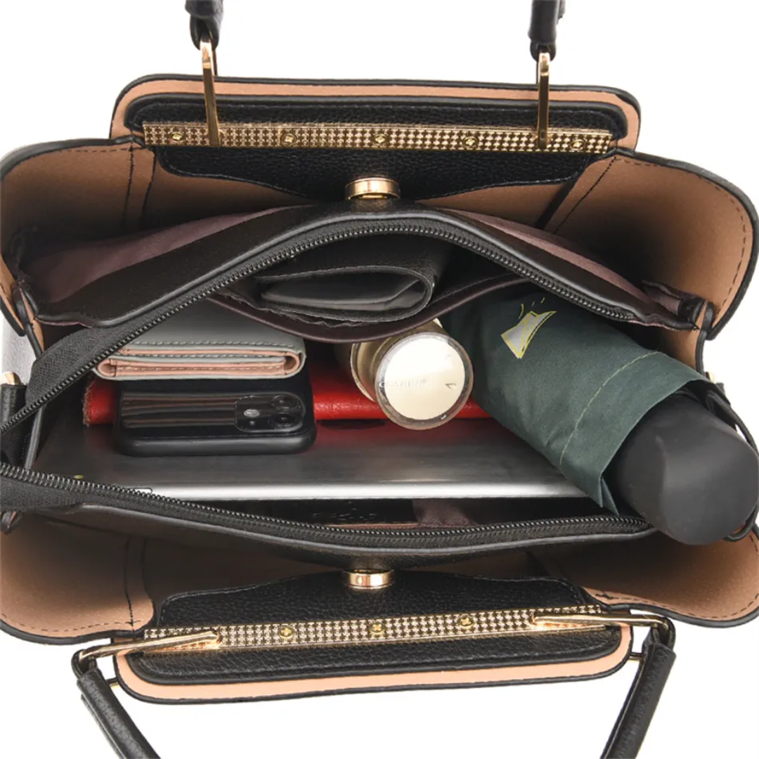 Vivian Luxury Shoulder Bag – Elegant PU Leather Handbag with Crossbody Strap