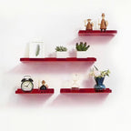 Invisible colored wall-mounted floating shelves