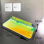Invisible colored wall-mounted floating shelves