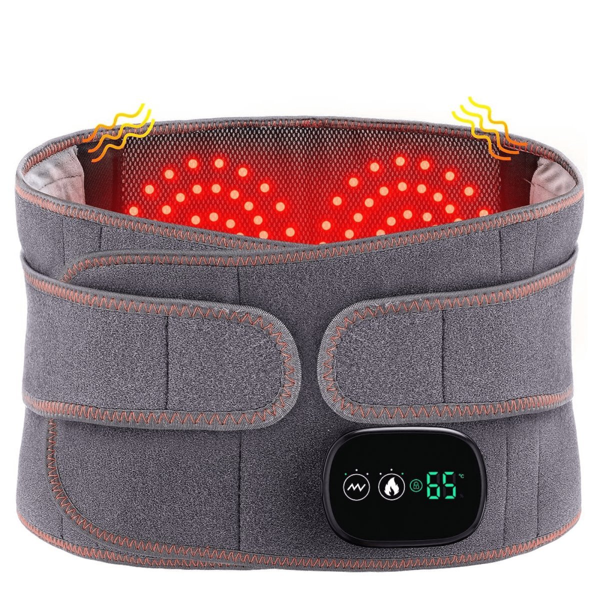 Warming Lumbar Support Band with Massage Function – Wireless & Adjustable Heat
