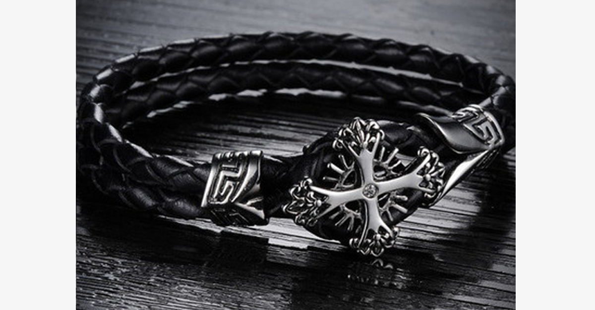 Vintage Cross Men’s Bracelet