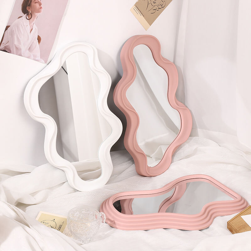 Irregular Wave Wall Mirror