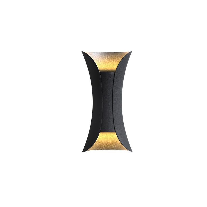 Elegant Waterproof LED Lamps with Curved Shape for the Garden