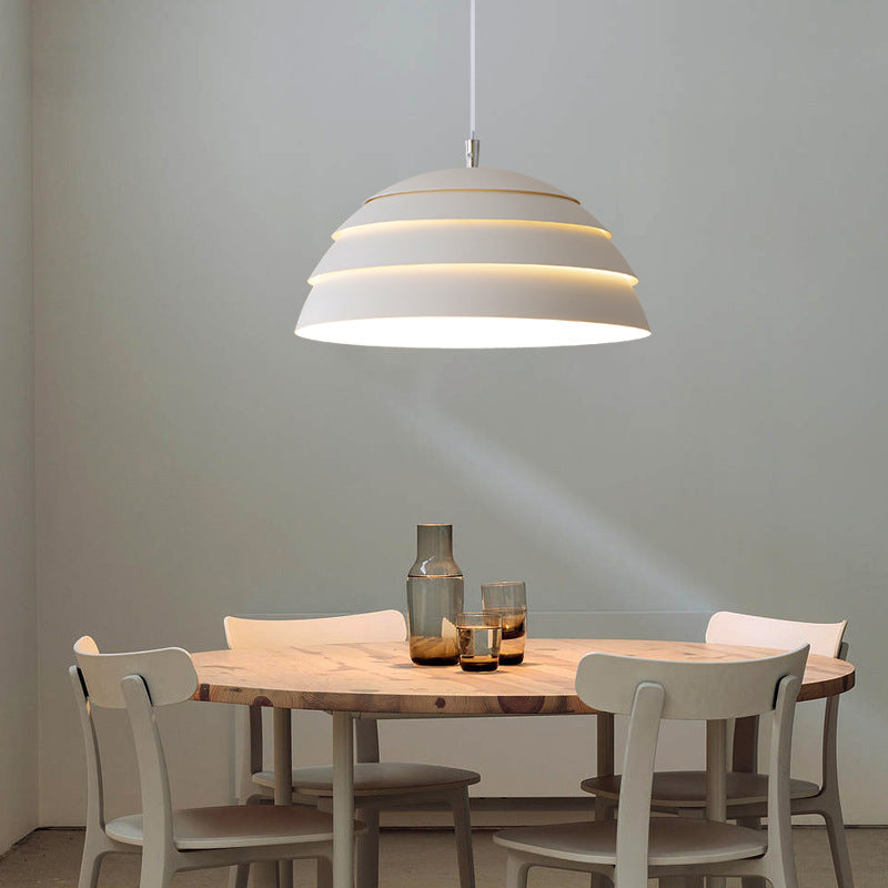 Dome Pot | Pendant Light Gray 39 cm Iron/Aluminum