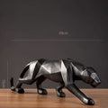 Modern Resin Jaguar Figurine for Home Decor