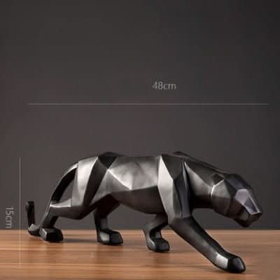 Modern Resin Jaguar Figurine for Home Decor