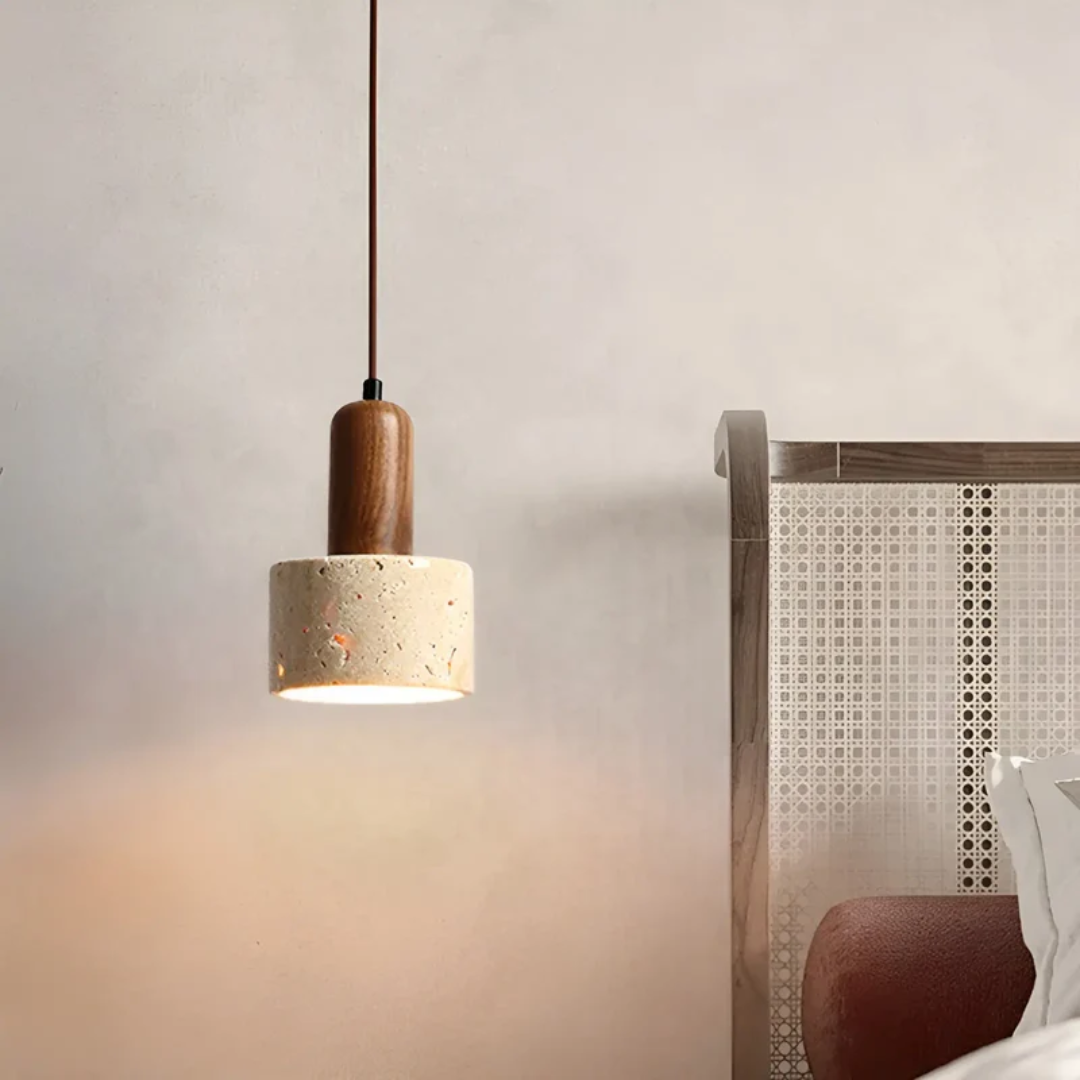 Japanese Design Wabi-Sabi Ceiling Lamp - TranquilGlow