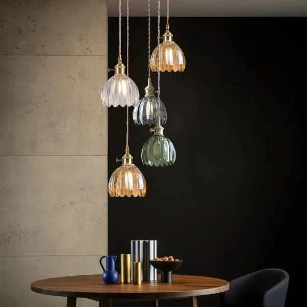 Glass Flower Pendant Light – Japanese Style