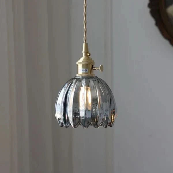 Glass Flower Pendant Light – Japanese Style