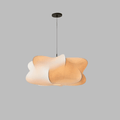 Japanese Silk Pendant Lamp in Wabi Sabi Style - Sana