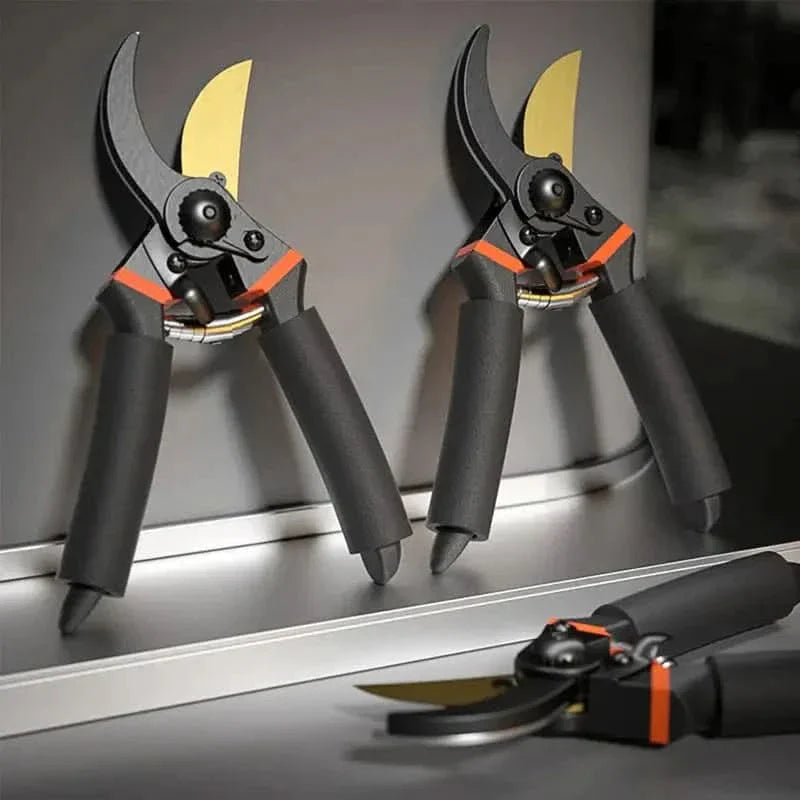 Precision Garden Pruning Shears with Sharp Steel Blades