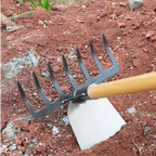 GardenMaster 2-in-1 | Heavy-Duty Rake Hoe for Soil Prep