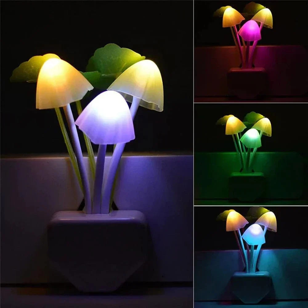 Mushroom Night Light LED – Energy Saving with Smart Sensor | Magical Mood Lighting for Children's Room