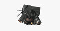 24-piece Jet Black Make-Up Brush Set