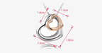 Double Heart Gold-Silver Coating Pendant - Fashionable Lobster Clasp Gold-Plated Pendant for You