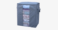 Storage bag and laundry basket made from natural bamboo fiber