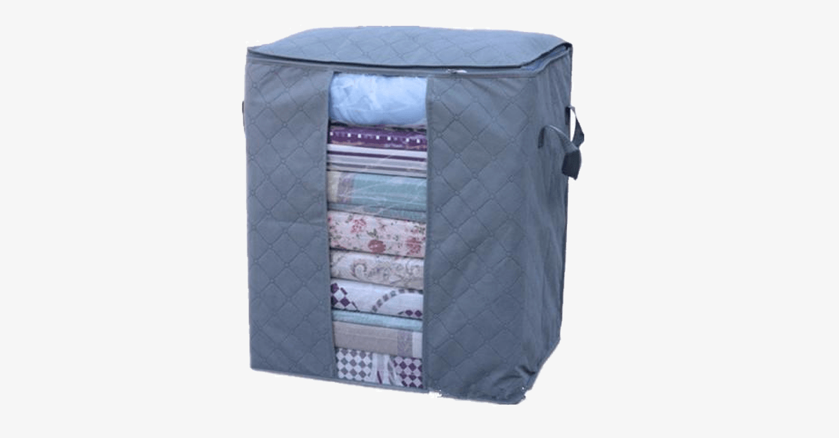 Storage bag and laundry basket made from natural bamboo fiber