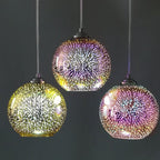 SPARKDOME – 3D Glass Dome Pendant Light with Colorful Illumination