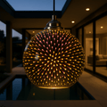 SPARKDOME – 3D Glass Dome Pendant Light with Colorful Illumination