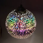 SPARKDOME – 3D Glass Dome Pendant Light with Colorful Illumination