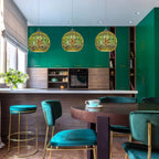 SPARKDOME – 3D Glass Dome Pendant Light with Colorful Illumination
