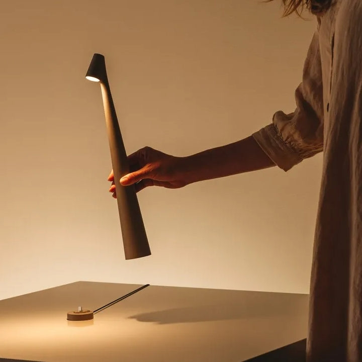 Sculpting table lamp