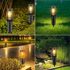 Solar path lights, solar outdoor lights up to 14 hrs. Outdoor waterproof, IP65 waterproof solar garden lights for paths walkways