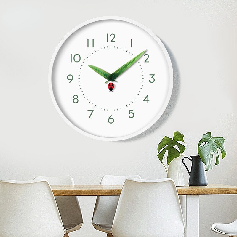 Timeless Perch Clock - Chic Natural Time Clock with Bird and Flowers