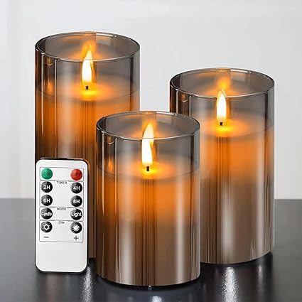 LuxeLumen LED Candle Set | Elegant LED candles with remote control for atmospheric ambiance