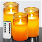 LuxeLumen LED Candle Set | Elegant LED candles with remote control for atmospheric ambiance