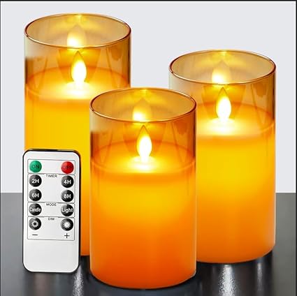 LuxeLumen LED Candle Set | Elegant LED candles with remote control for atmospheric ambiance