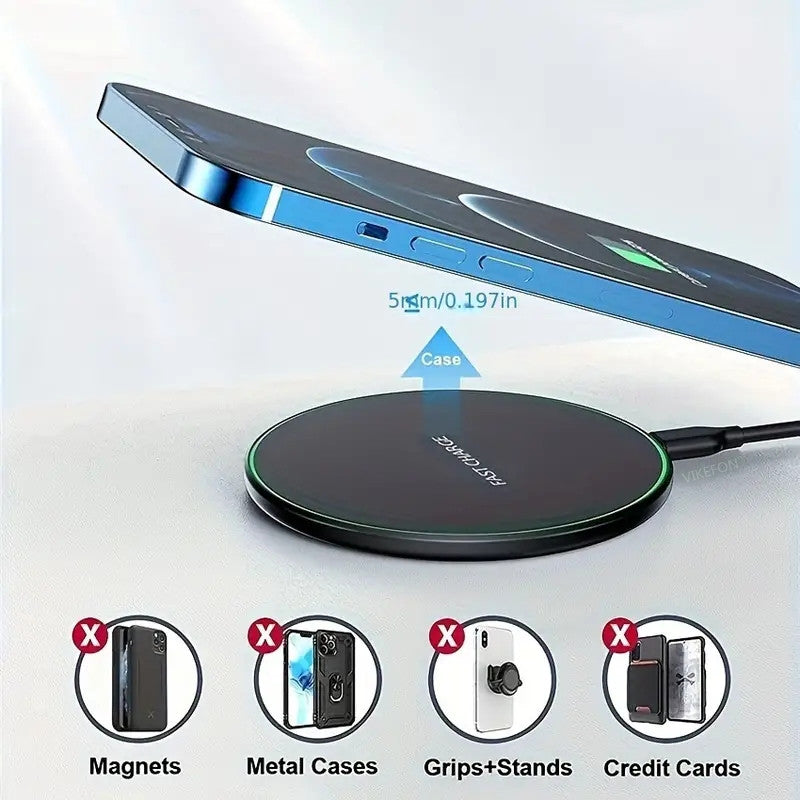 30W WIRELESS FAST CHARGER FOR IPHONE & OTHER DEVICES | INDUCTION CHARGER